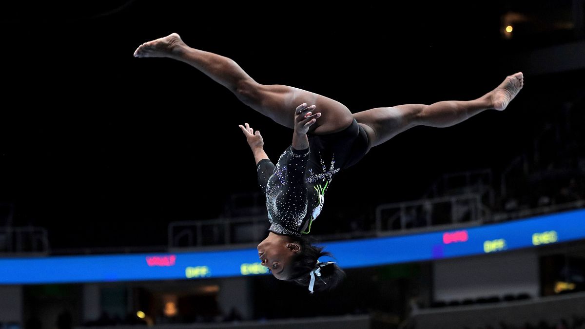 Video. Simone Biles wins a record eighth all-around national title