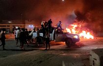 Libyans burn tyres as they protest in Tripoli 