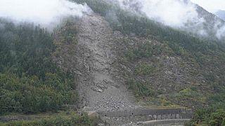 Landslide in the French Alps