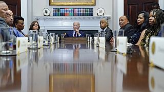 El presidente Joe Biden se reúne con la familia de Martin Luther King en la Casa Blanca