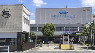 Unidade de produção automóvel da Toyota no Japão