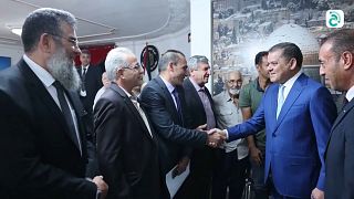 Libyan PM visits Palestinian embassy in Tripoli to strengthen relations