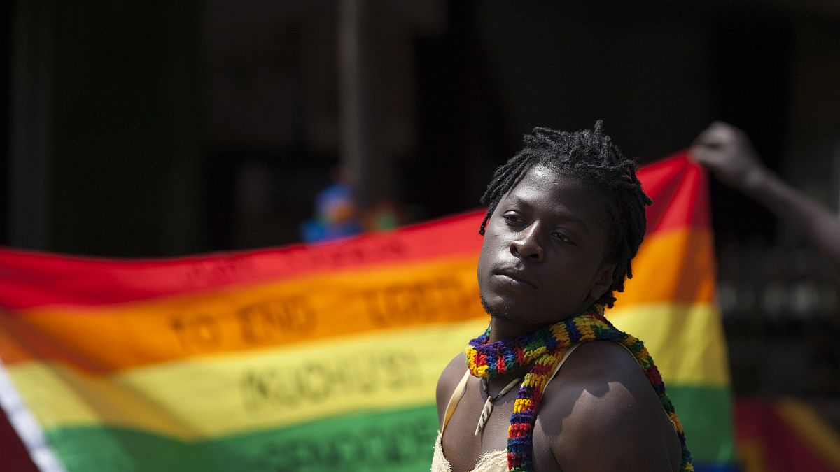 Uganda Onur Yürüyüşü'nden bir görüntü/2014