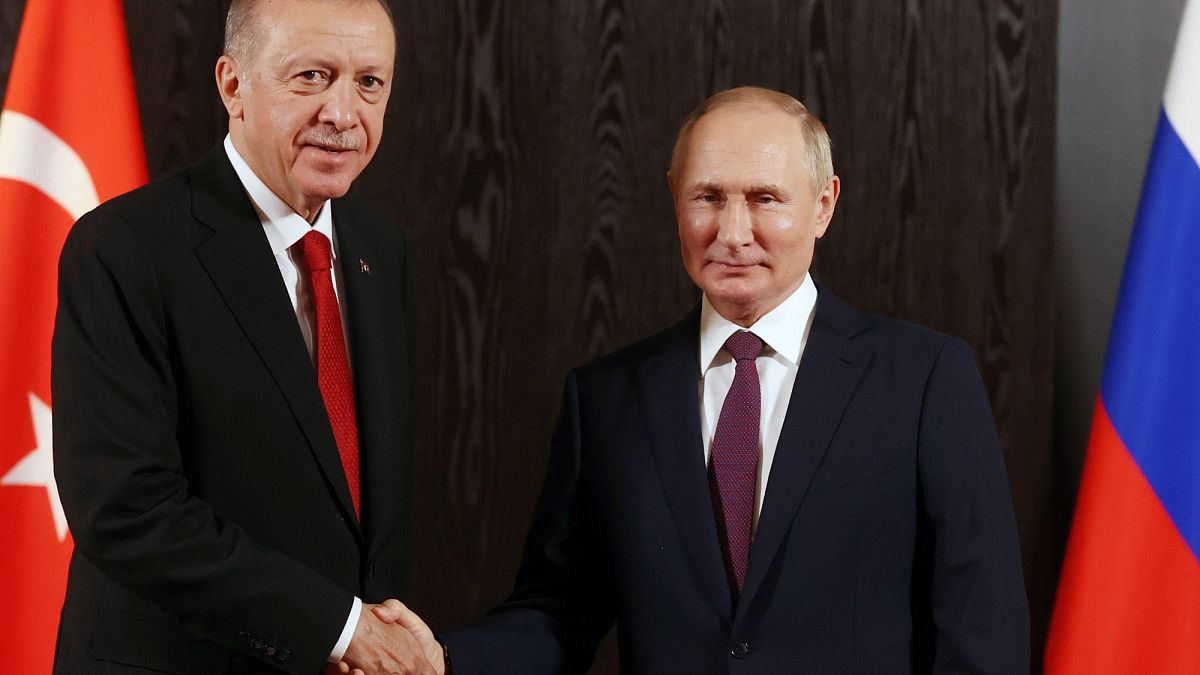 Erdogan és Putyin egy 2022 szeptemberi találkozón