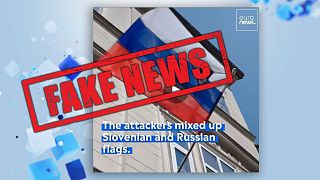 Está a circular uma falsa imagem de ecrã que alega mostrar uma reportagem da Euronews