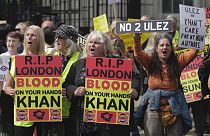 Manifestazione anti-ULEZ e anti-sindaco Khan a Londra. (29.8.2023)