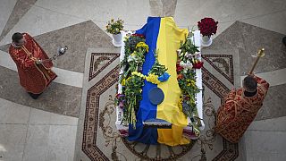 Funeral de reputado piloto ucraniano