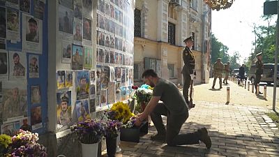 Le président ukrainien a rendu un nouvel hommage aux soldats morts pour la patrie
