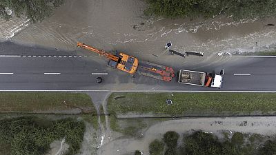 Im Tessin trat der Brenno über die Ufer am 29. August 2023