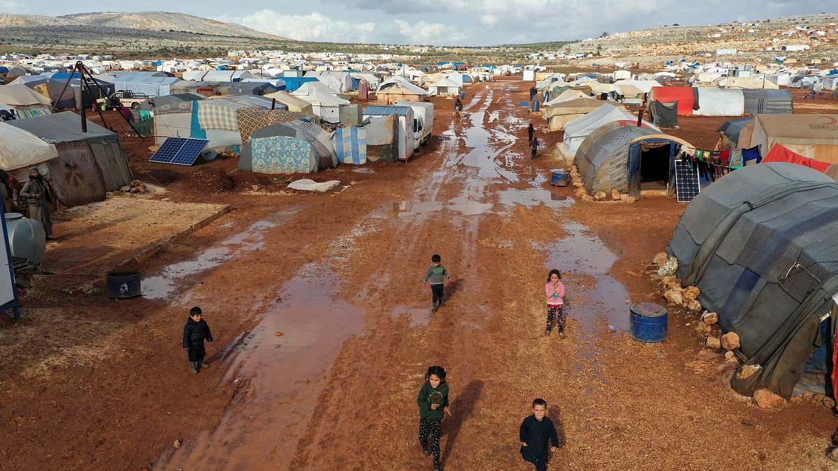 مخيم كفر عروق للاجئين في محافظة إدلب السورية. 2021/01/28
