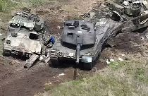 Két végzetesen eltalált Leopard 2 és egy javítható