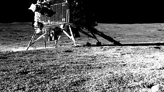 کاوشگر چاندرایان-۳ روی سطح کره ماه