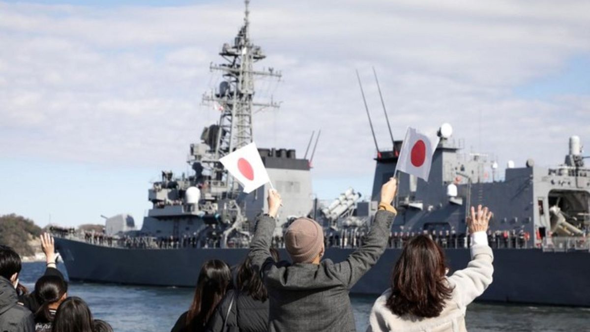 Bir Japon savaş gemisi 