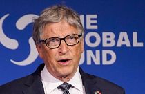 Билл Гейтс на Седьмой конференции по пополнению ресурсов Глобального фонда, 21 сентября 2022 года.
