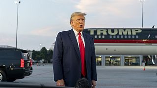 Donald Trump, ici à Atlanta le 24 août 2023, a plaidé non coupable de tentative d'inverser le résultat de la présidentielle de 2020 dans l'État de Géorgie.