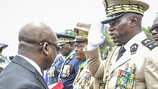 General Brice Oligui Nguema, 16 Ağustos'taki rütbe töreninde