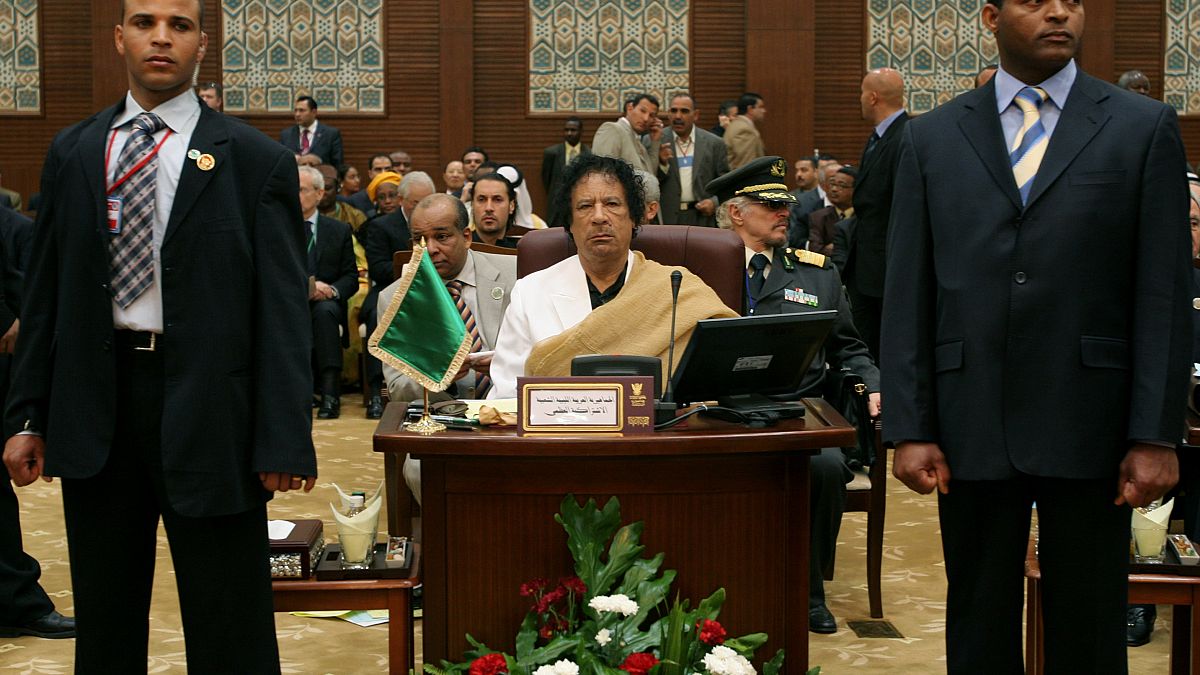 Kadhafi líbiai vezető 