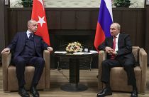Erdogan und Putin bei einem früheren Treffen (2021)