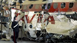 حطام طائرة الركاب الإيطالية 27 حزيران 1980