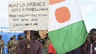 Manifestação contra presença militar francesa no Niger