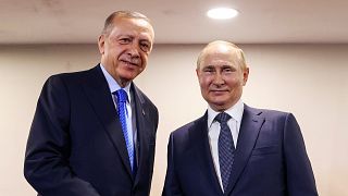 Arşiv - Türkiye Cumhurbaşkanı Recep Tayyip Erdoğan ve Rusya Devlet Başkanı Vladimir Putin