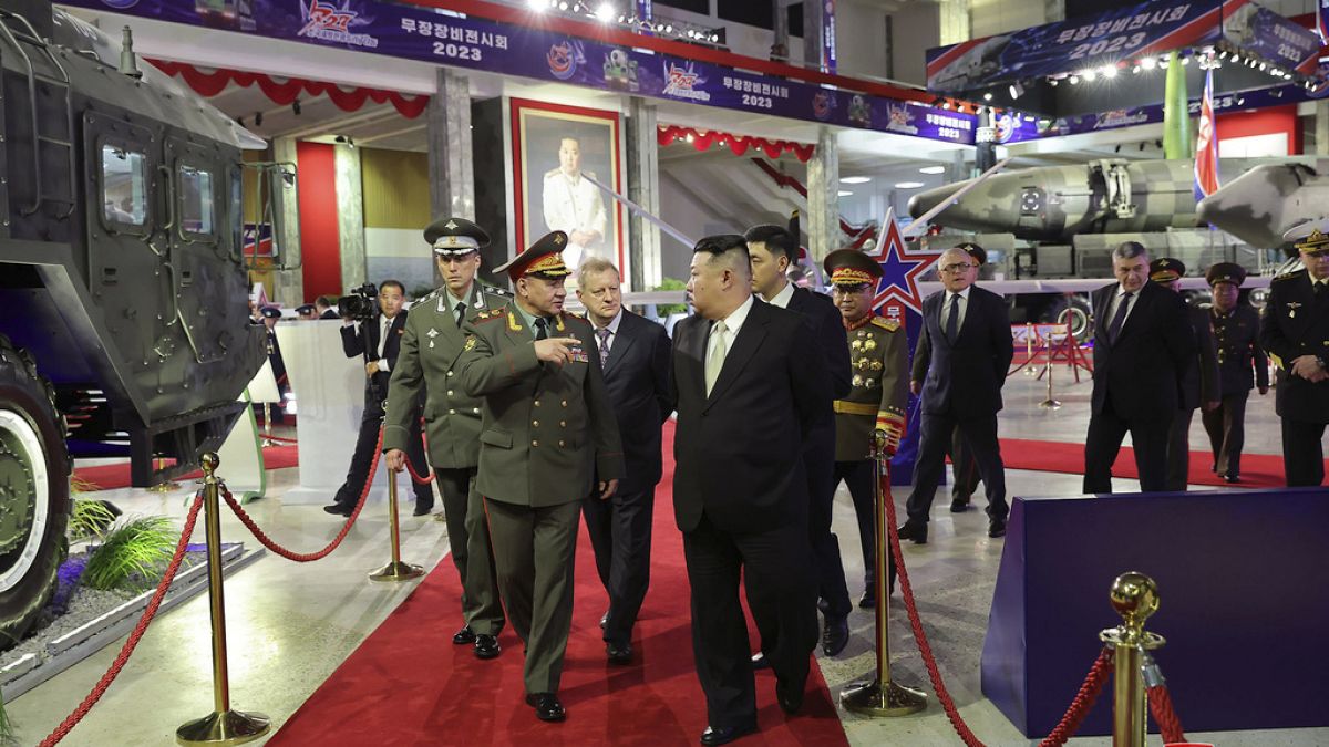 Rusya Savunma Bakanı Şoygu, K. Kore Devlet Başkanı Kim ile birlikte silah fuarını gezdi (arşiv)