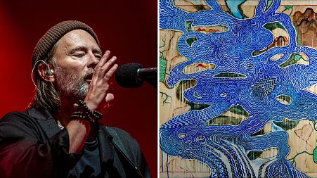 A series of new large-scale paintings co-created by Stanley Donwood and Thom Yorke will be presented by TIN MAN ART gallery.