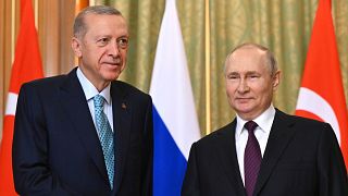 Türkiye Cumhurbaşkanı Recep Tayyip Erdoğan ve Rusya Devlet Başkanı Vladimir Putin, 3 Eylül 2023