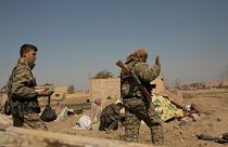 جنگنده‌های نیروهای سوریه دموکراتیک (SDF) تحت حمایت ایالات متحده، دوشنبه ۱۱ مارس ۲۰۱۹