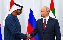 دیدار رهبران امارات و روسیه