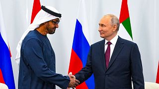 دیدار رهبران امارات و روسیه