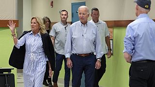 ABD Başkanı Joe Biden, eşi Jill Biden ile birlikte