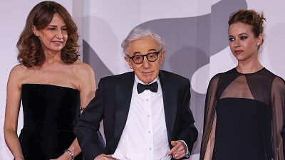 Der US-amerikanische Regisseur Woody Allen bei den Filmfestspielen in Venedig