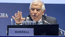 European Union foreign policy chief Josep Borrell speaks at the Ambrosetti forum at Villa d'Este, Cernobbio, Italy, September 2, 2023