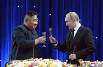 Kuzey Kore lideri Kim Jong ve Rusya Devlet Başkanı Vladimir Putin