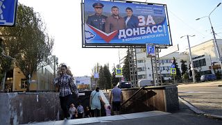 A votação antecipada nas regiões ucranianas ocupadas pela Rússia começou no final de agosto