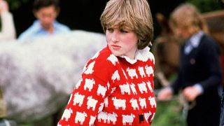 Princess Diana's woolly sheep jumper is now on sale.