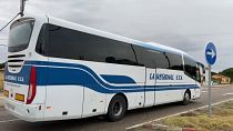 Autobus della linea di trasporto pubblico su richiesta in Castiglia e León
