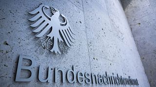 A német külföldi hírszerzés, a BND központjának bejárata