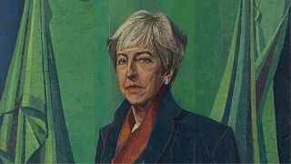 پرتره ترزا می در پارلمان بریتانیا رونمایی شد