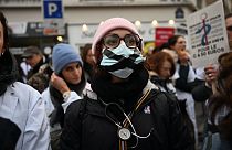 Streik von Angehörigen der Gesundheitsberufe, Dezember 2022, Paris, u. a. für eine Erhöhung des Preises für Arztbesuche