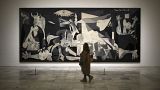 Picasso painted his iconic artwork in 1937 to remember people who died in the Basque town of Guernica, northern Spain, during the Spanish Civil War, 1936-1939.