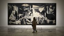 Picasso painted his iconic artwork in 1937 to remember people who died in the Basque town of Guernica, northern Spain, during the Spanish Civil War, 1936-1939.