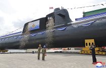 Botadura del que el régimen de Pionyang llama su primer submarino con capacidad nuclear.