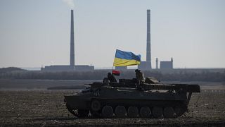 Un char ukrainien dans l'est du pays