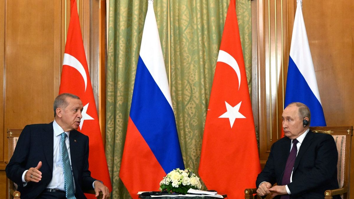 Il presidente russo Vladimir Putin ha incontrato il suo omologo turco Recep Tayyip Erdoğan a Sochi