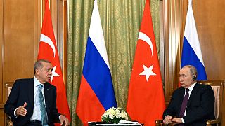 Die Präsidenten Erdogan und Putin bei ihrem Treffen in Sotschi, 4. September 2023