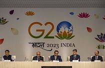 Première conférence de presse du Sommet du G20, à New Dehli, Inde. 08/09/2023