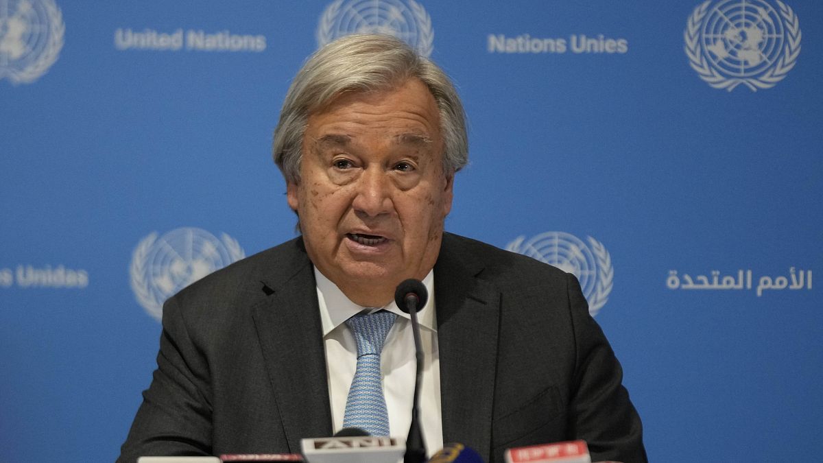 António Guterres, secretario general de las Naciones Unidas. 