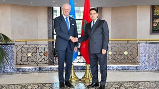 وزير الخارجية المغربي ناصر بوريطة يستقبل المبعوث الأمين العام للأمم المتحدة إلى الصحراء الغربية ستيفان دي ميستورا